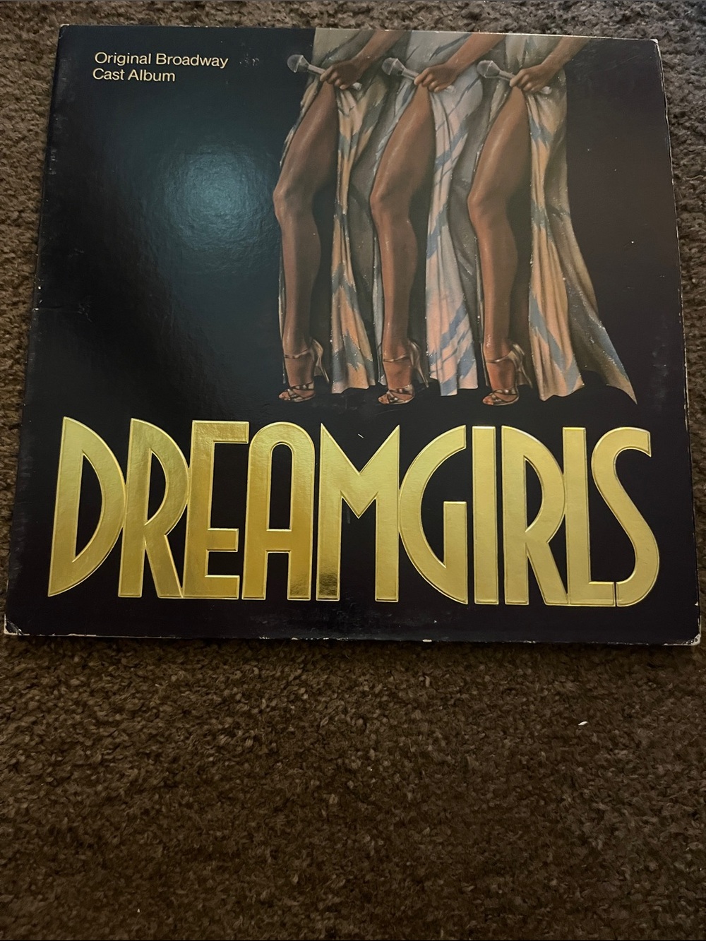 Dreamgirls Original Broadway Cast Album - Bold Gold Logo Cover